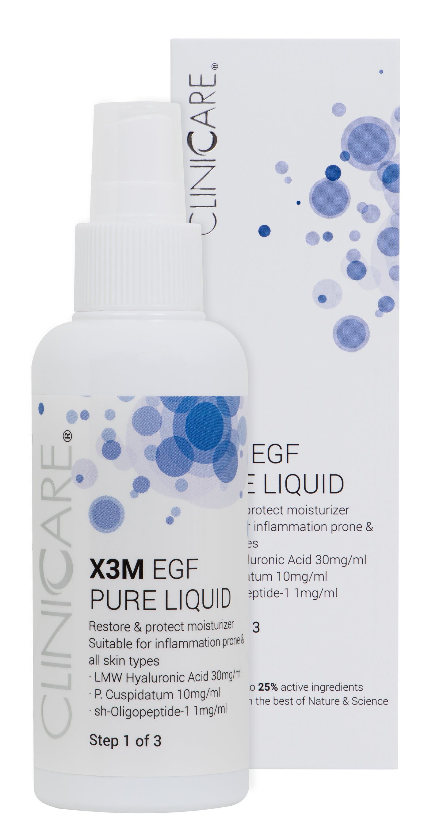 X3M EFG Pure liquid moisturizer- step1