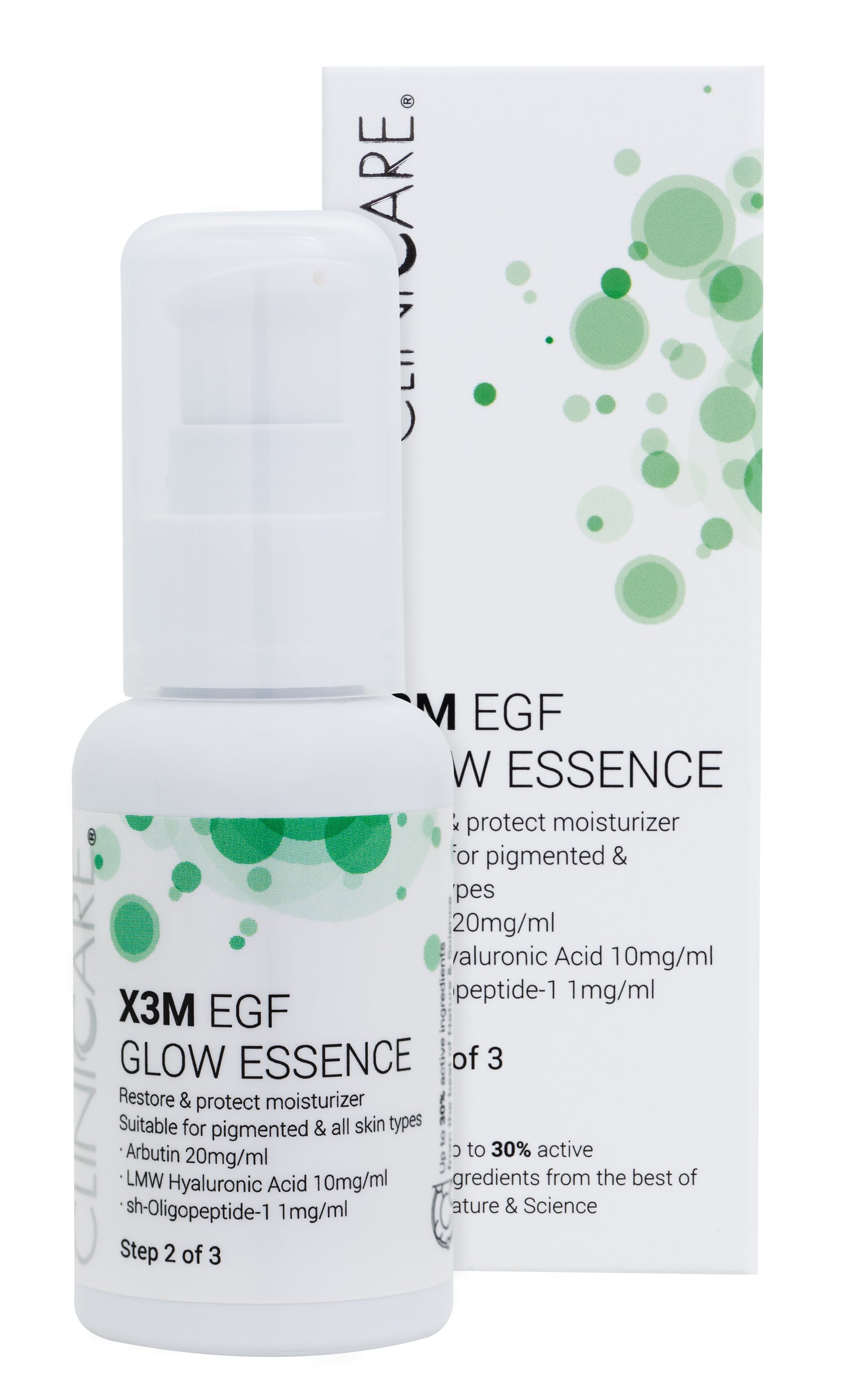 X3M EFG Glow Essence moisturizer- step 2