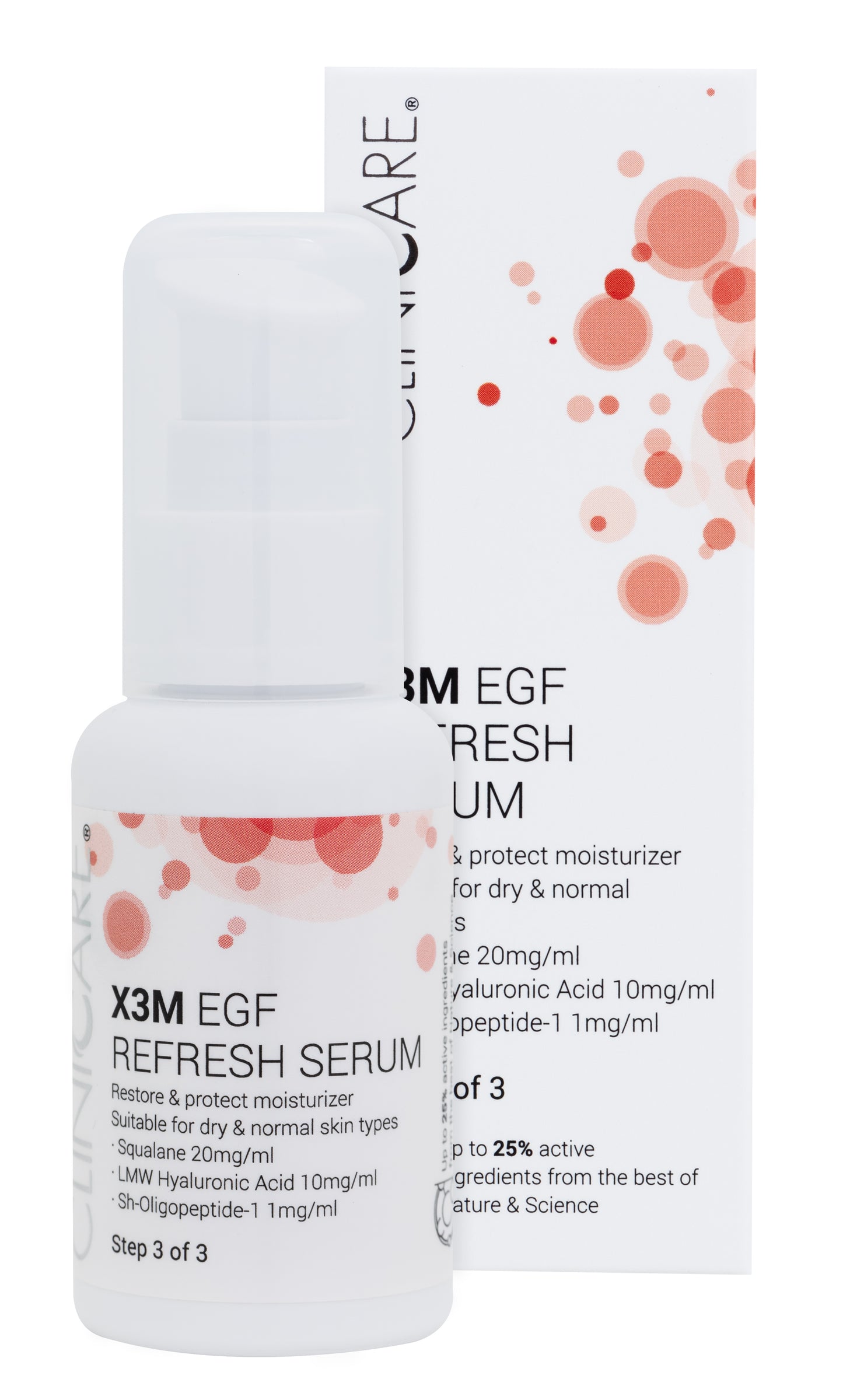 X3M EFG Refresh Serum moisturizer- step3